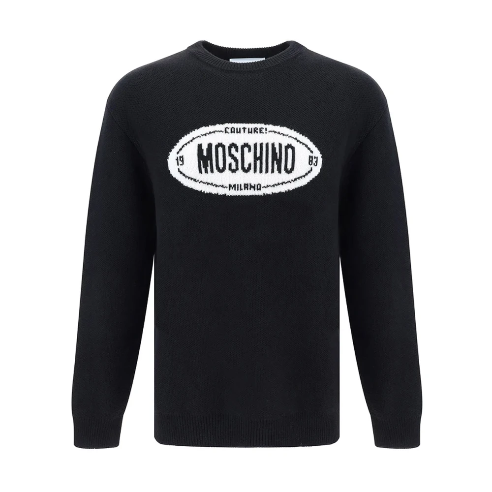 Moschino Zwarte Sweater Collectie Black Heren