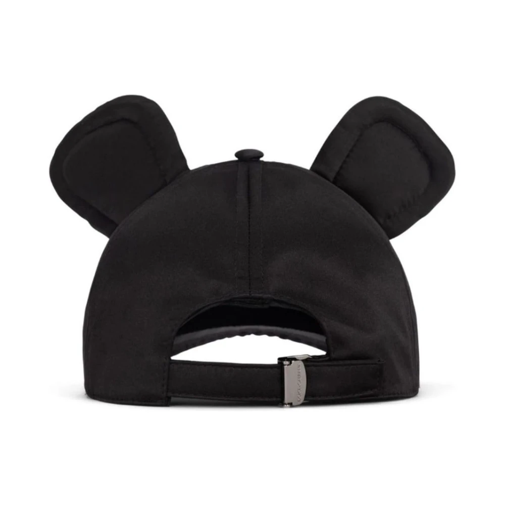 Dolce & Gabbana Baseballpet met Mickey Mouse oren Black Dames