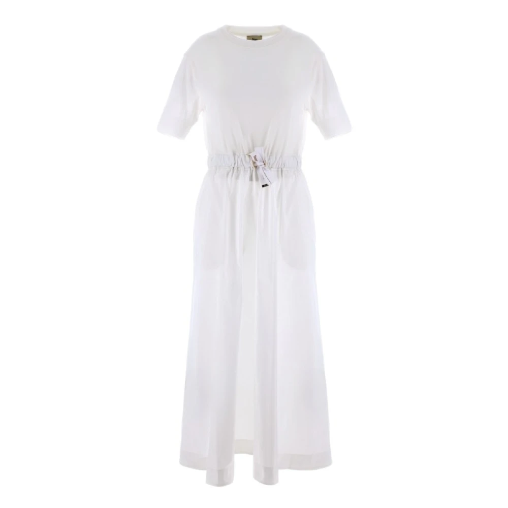 Herno Midi Jurk White Dames