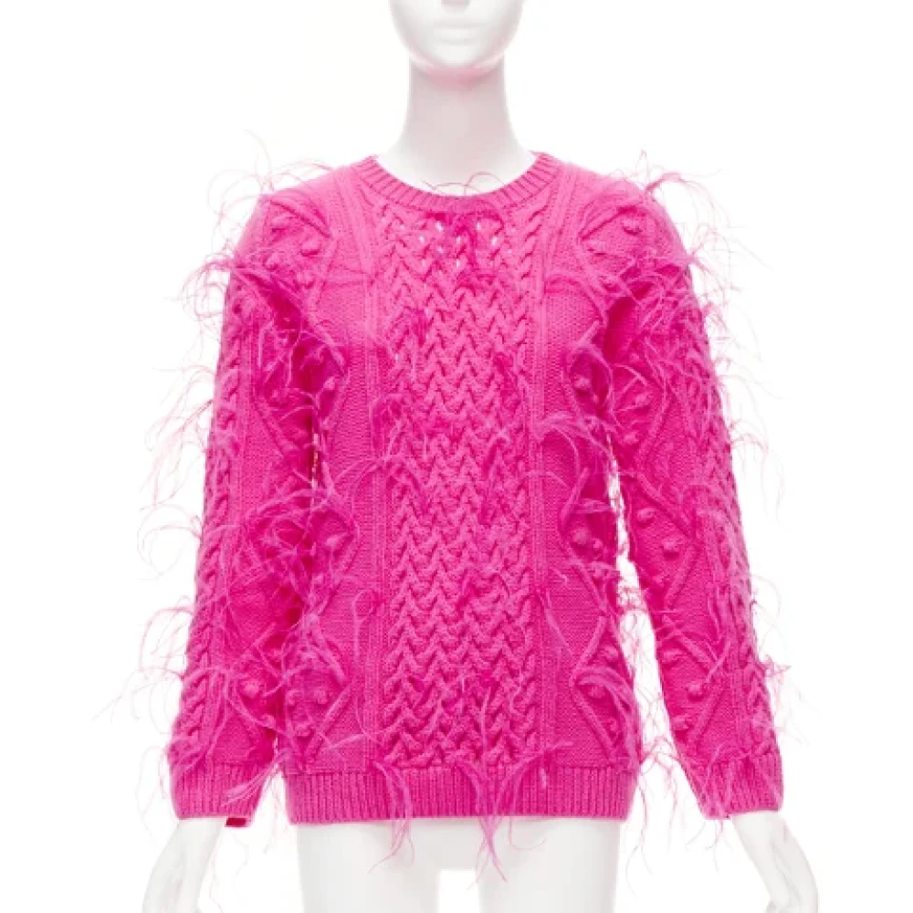 Valentino Vintage Pre-owned Wool tops Pink Dames