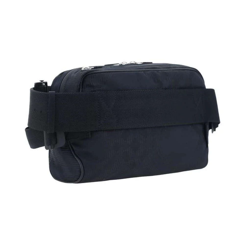 Burberry Dubbel Compartiment Leren Heuptas Black Heren