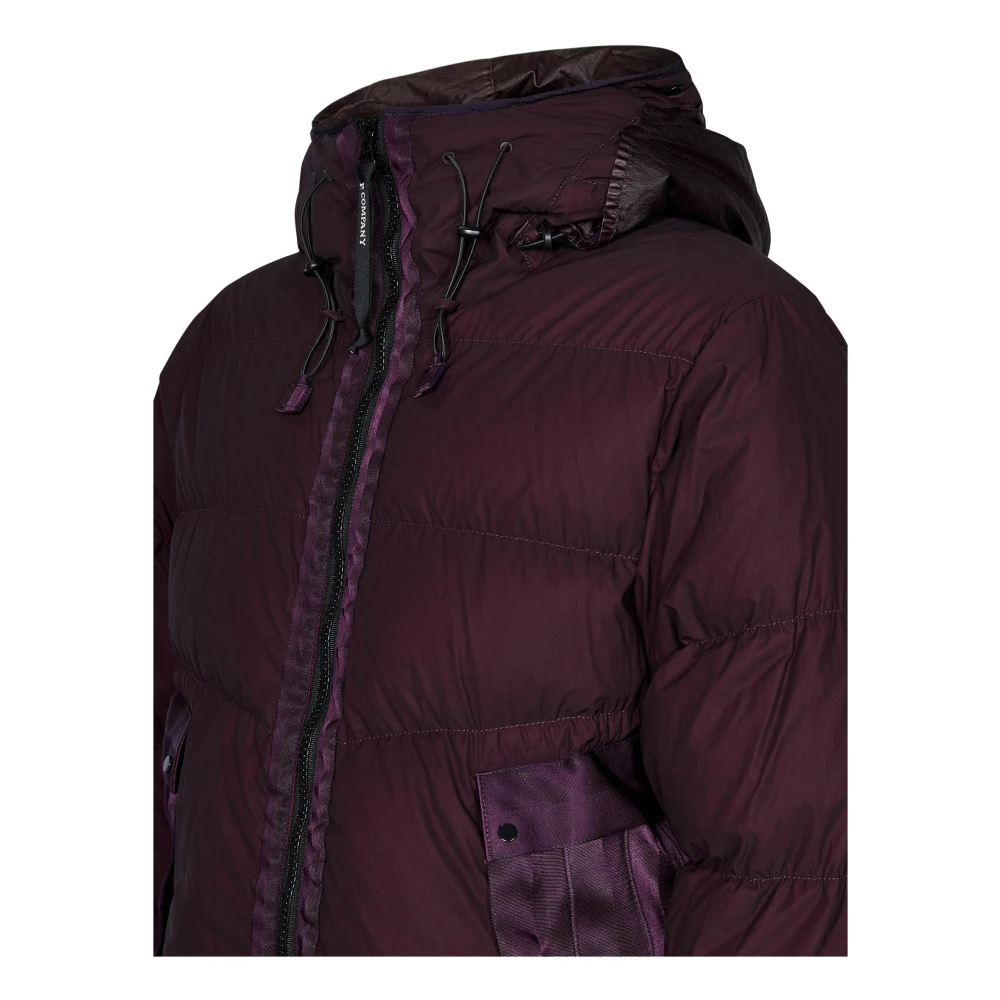 C.P. Company Bordeaux Jassen met Goggle Hood Red Heren
