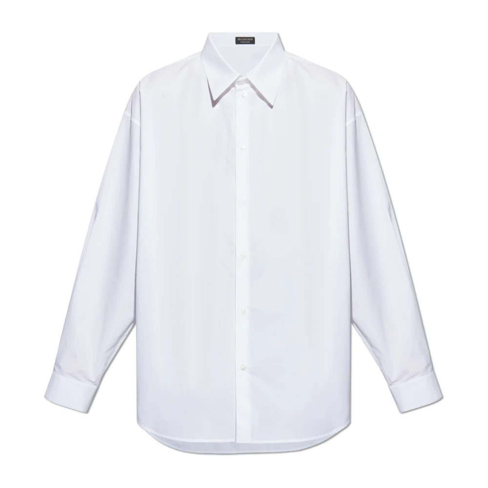 Balenciaga Minimal Katoenen Overhemd Model 617527 White Heren