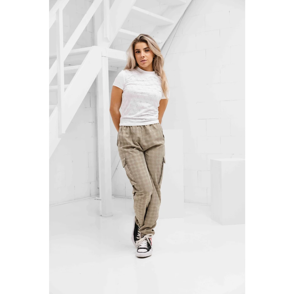 Guess Mock Neck T-Shirt White Dames