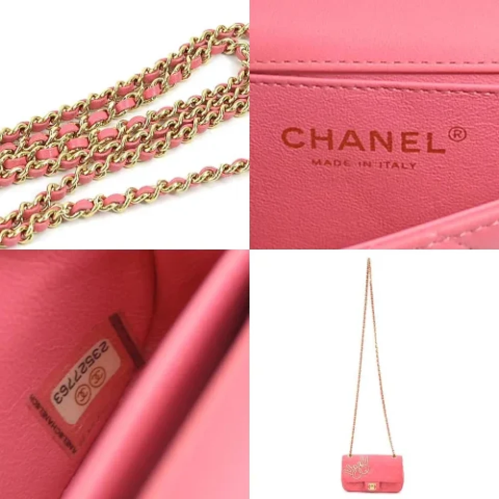 Chanel Vintage Pre-owned Leather shoulder-bags Pink Dames