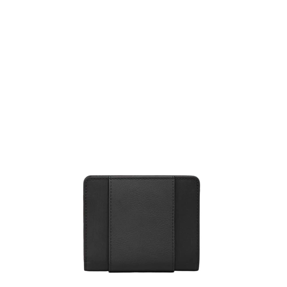 Piquadro Damen Schwarz Kleine Bifold Geldbörse