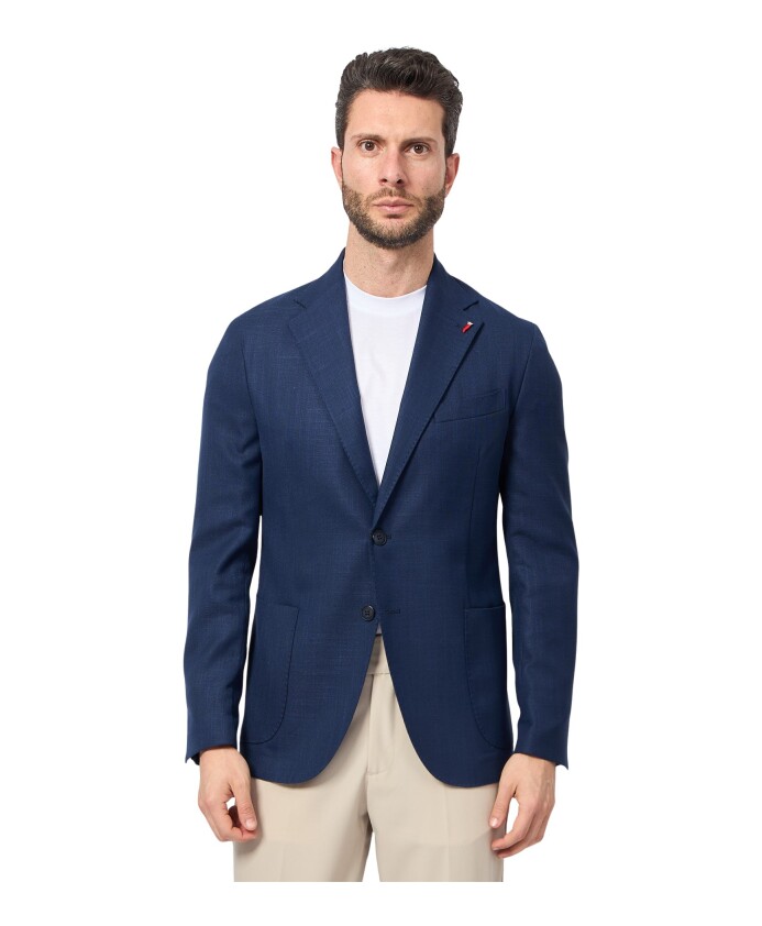 veste-bleue-slim-fit-en-viscose