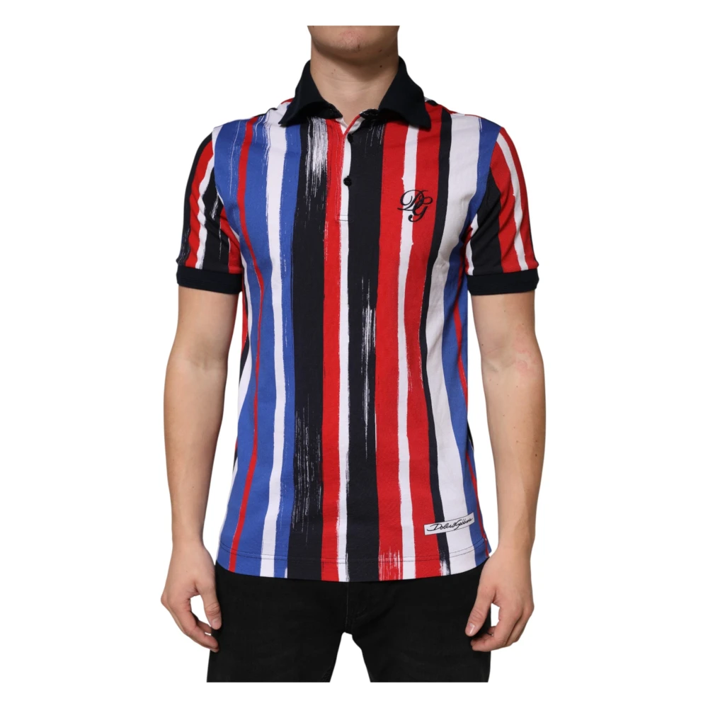 Dolce & Gabbana Men's Multicolor Polo T-Shirt - Polo Shirts - S - Tops