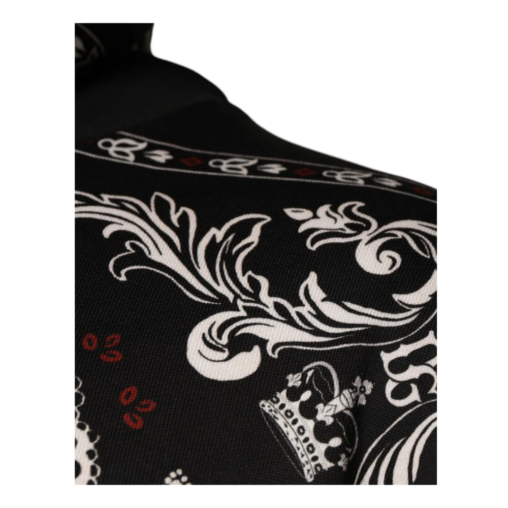 Dolce & Gabbana Bandana Print Hoodie Black Heren