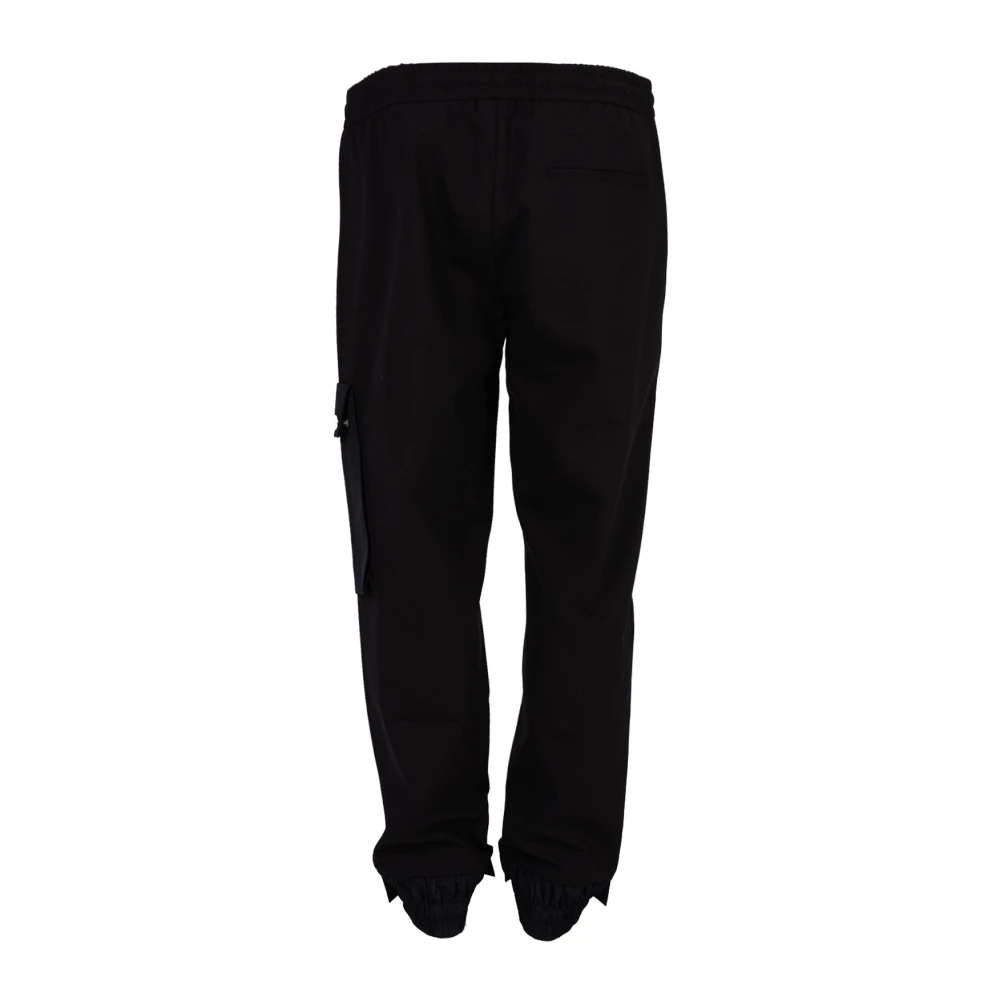 Les Hommes Slim Fit Broek Black Heren