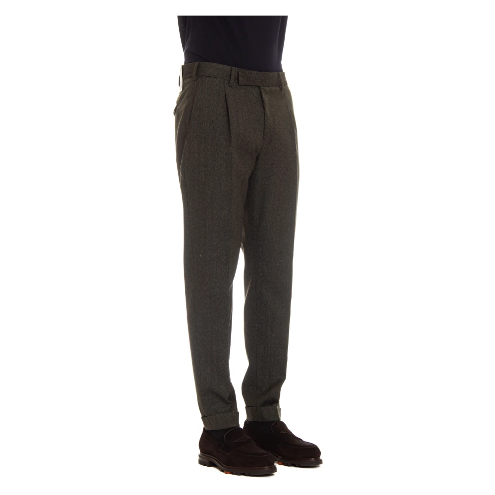 PT Torino Groene op maat gemaakte broek met rits Green Heren