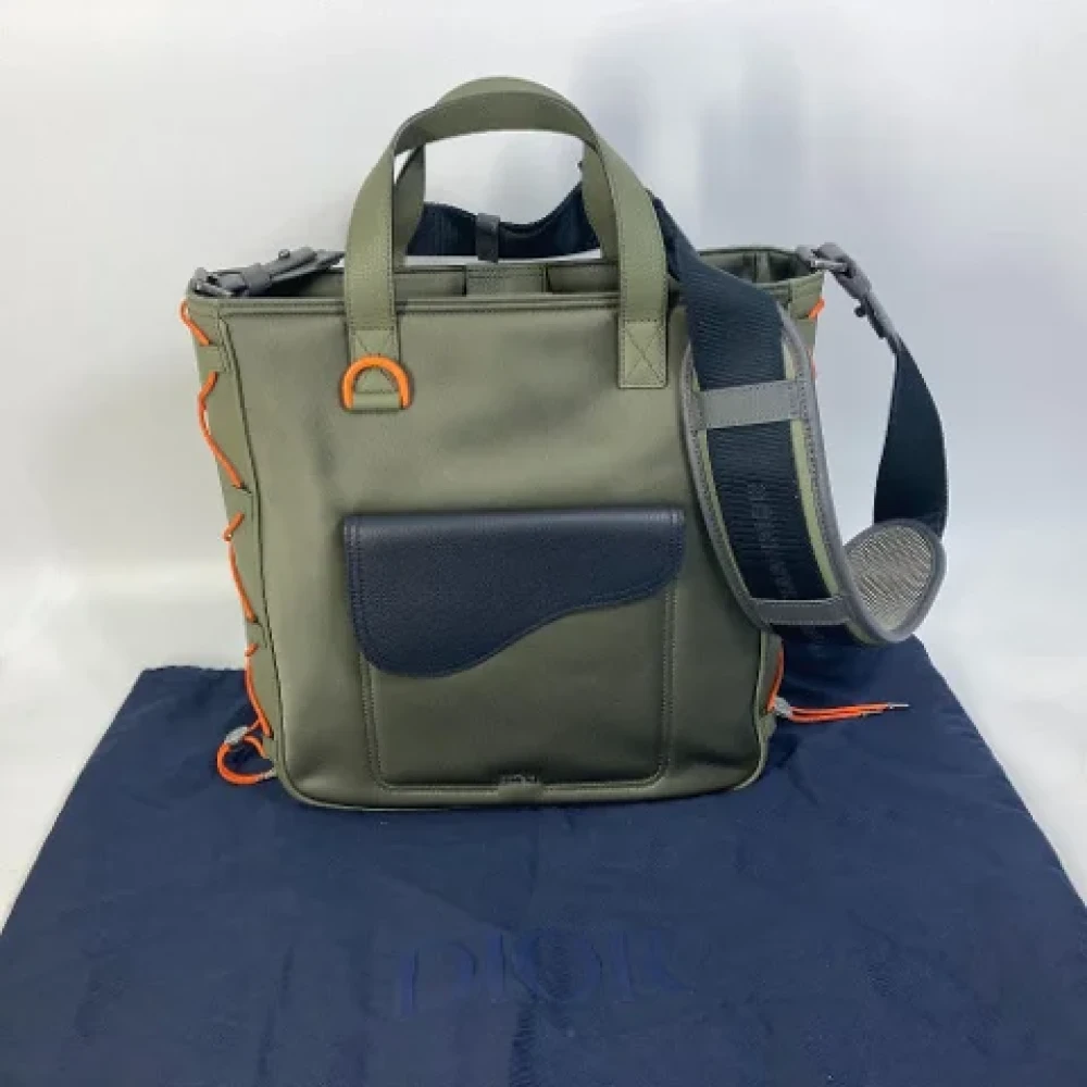 Dior Vintage Pre-owned Leather dior-bags Green Dames