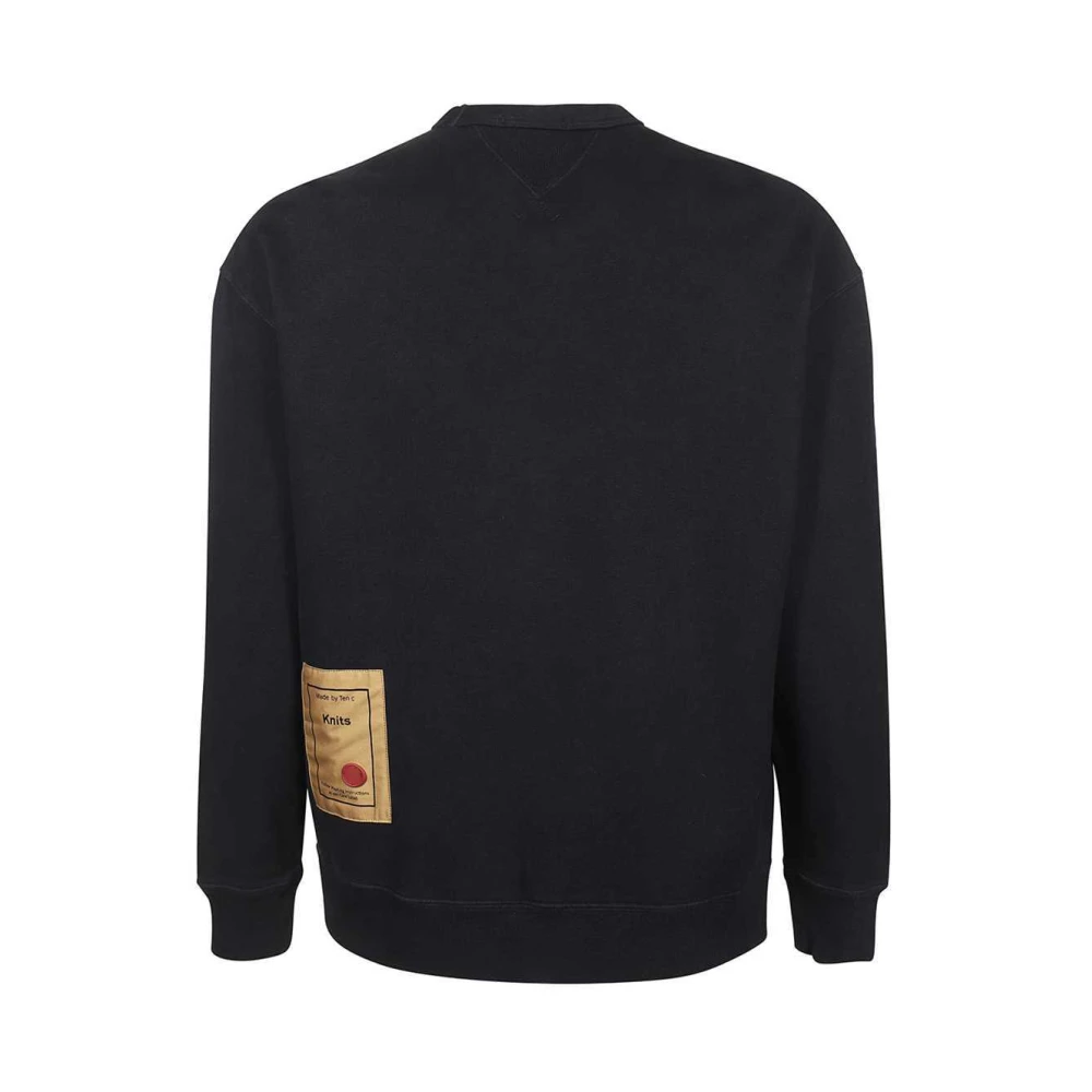 Ten C Katoenen Crew-Neck Sweatshirt Blue Heren