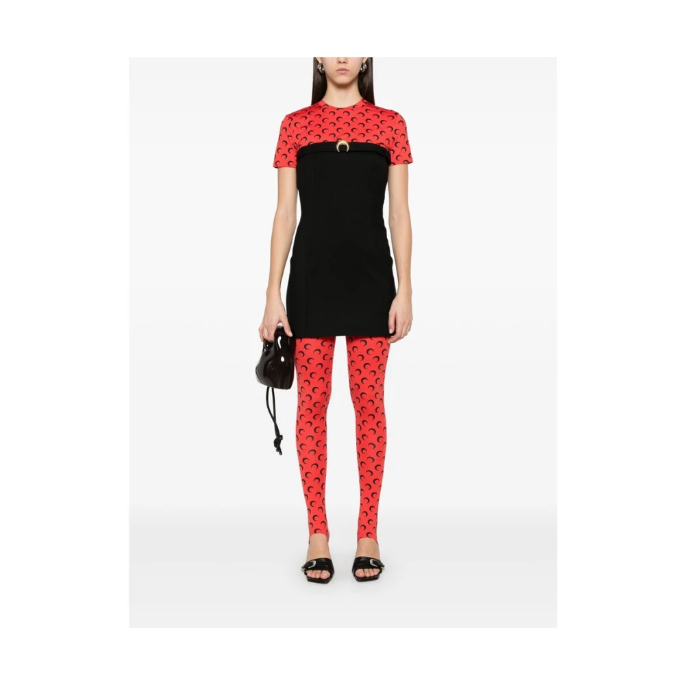 Marine Serre Rode Unisex T-shirt Red Dames