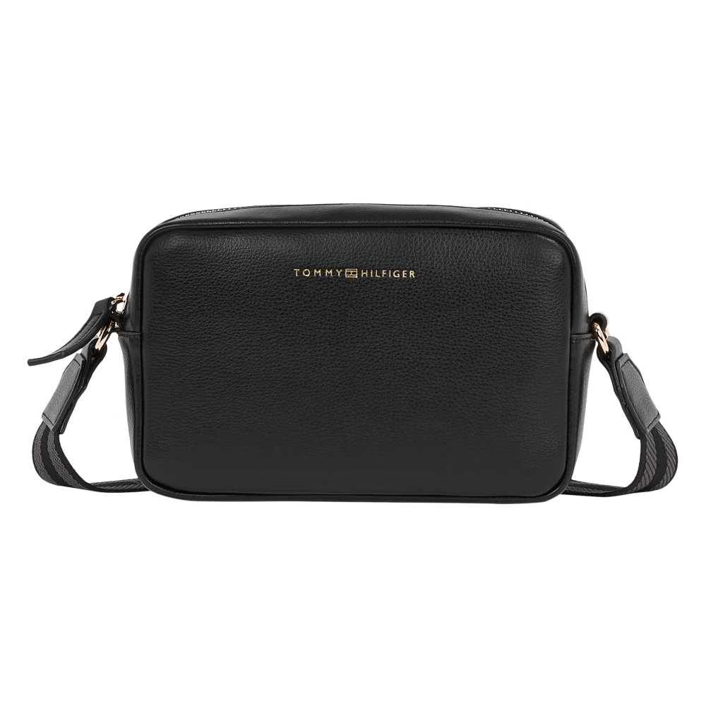 Tommy Hilfiger Women's Black Logotape Crossbody Bag