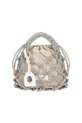 Small Macrame Crystal Bag