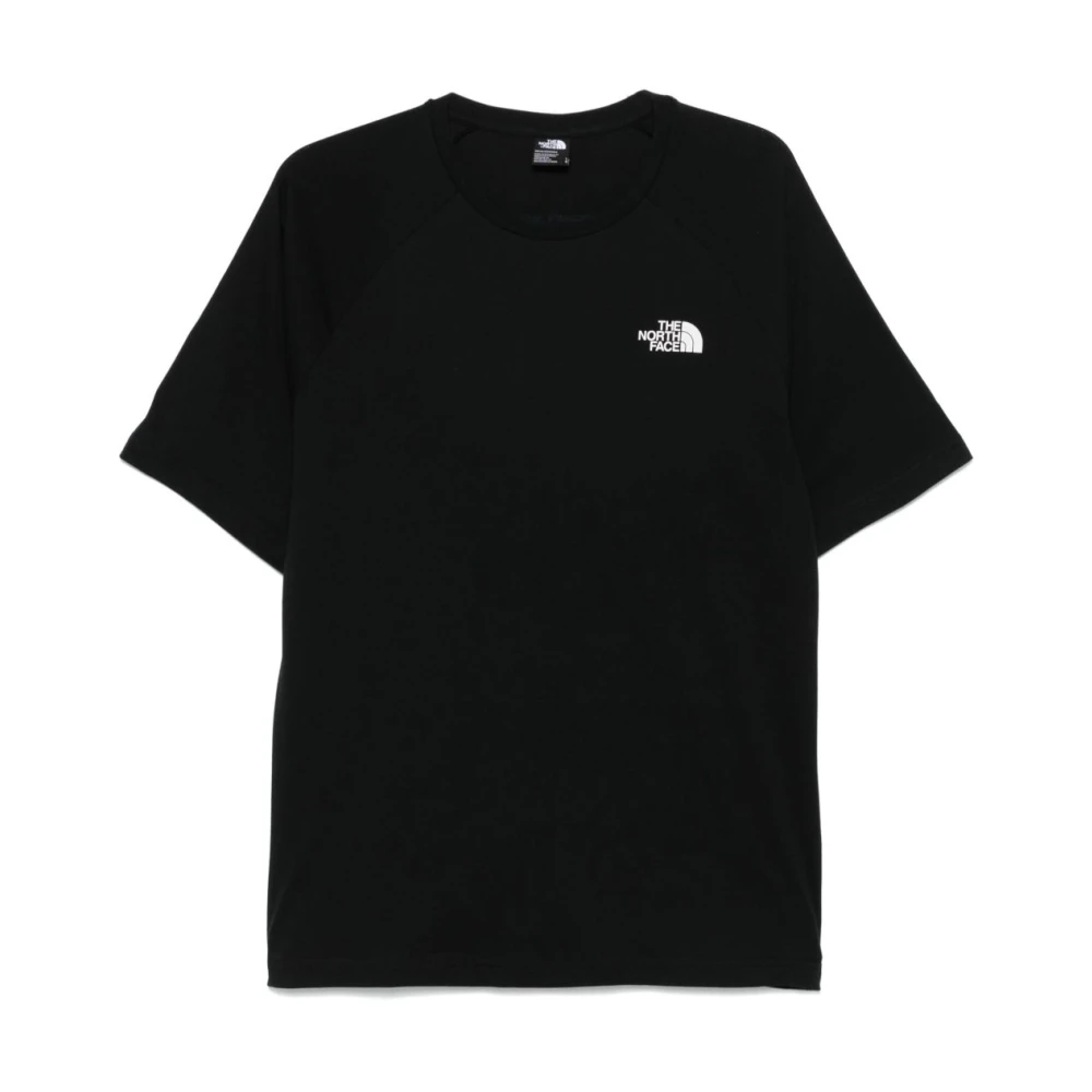 The North Face Zwart Logo Print Crew Neck T-shirt Black Heren