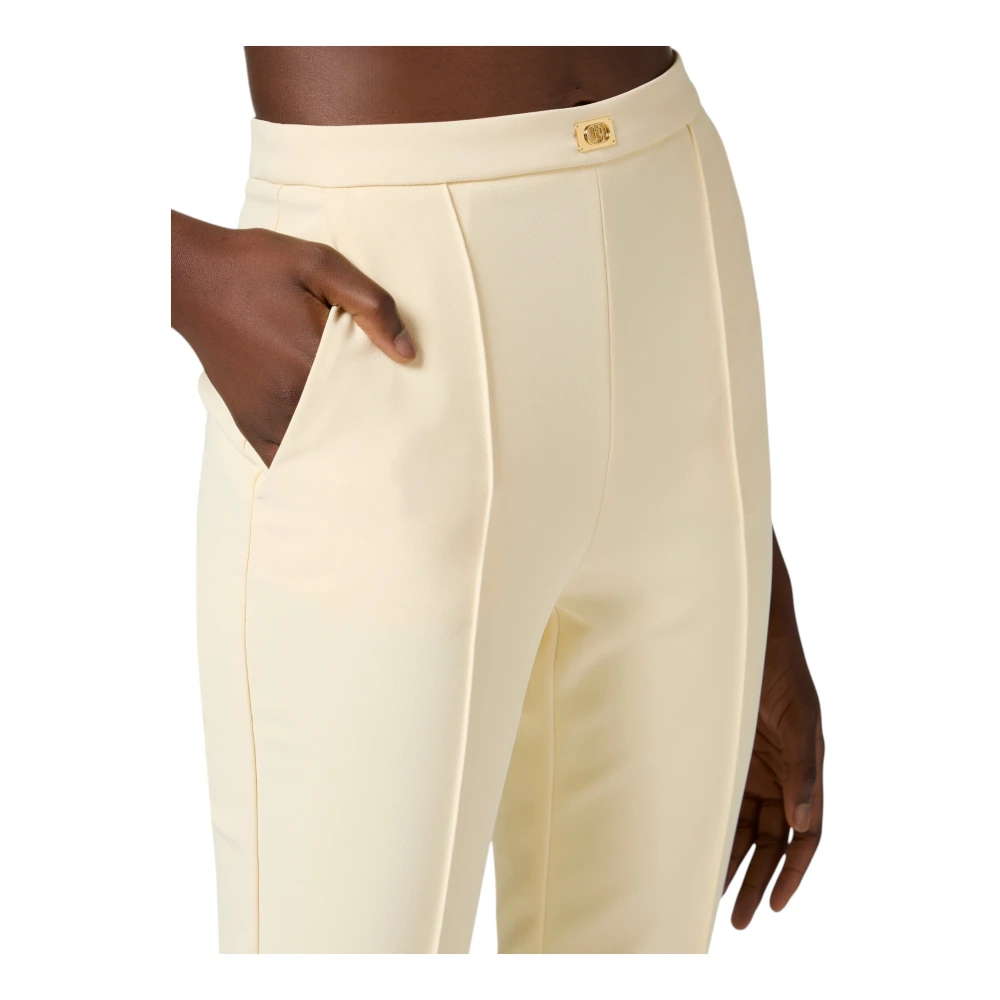 Elisabetta Franchi Stijlvolle Broek voor Vrouwen Beige Dames