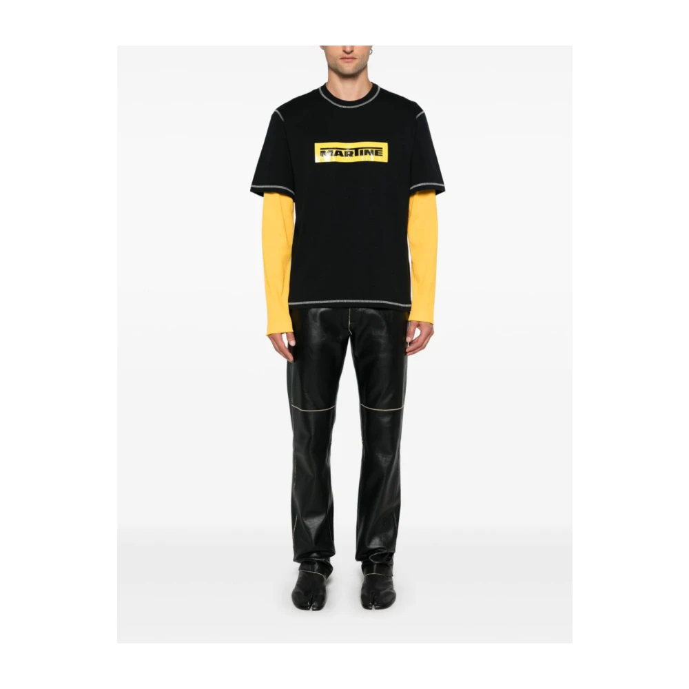 Martine Rose Katoenen Crew Neck T-Shirt Black Heren
