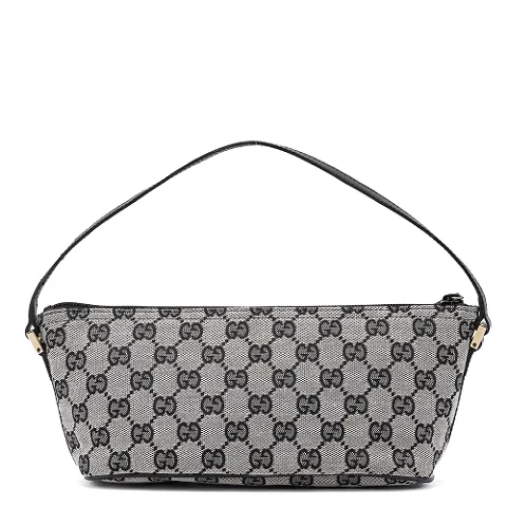 Gucci Vintage Pre-owned Leather handbags Gray Dames