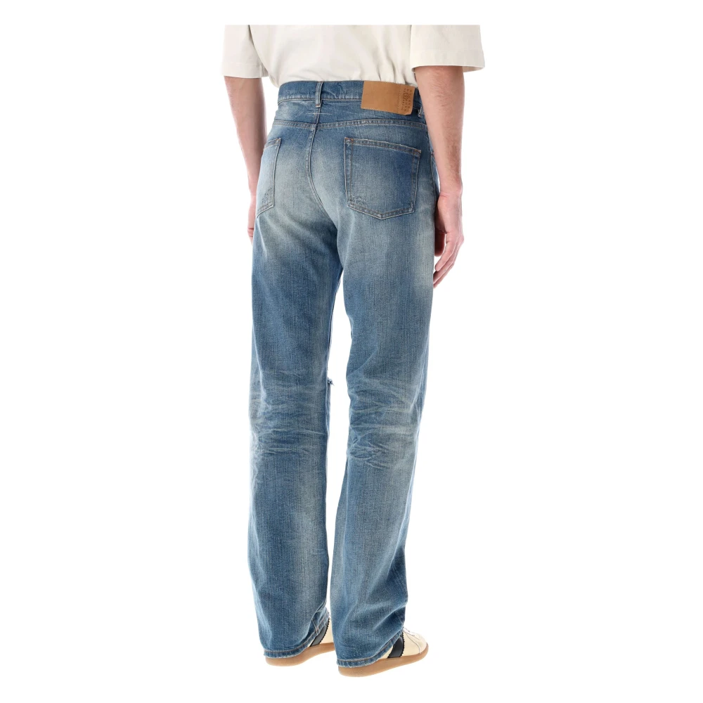 MM6 Maison Margiela Lichtblauwe Distressed Jeans Blue Heren