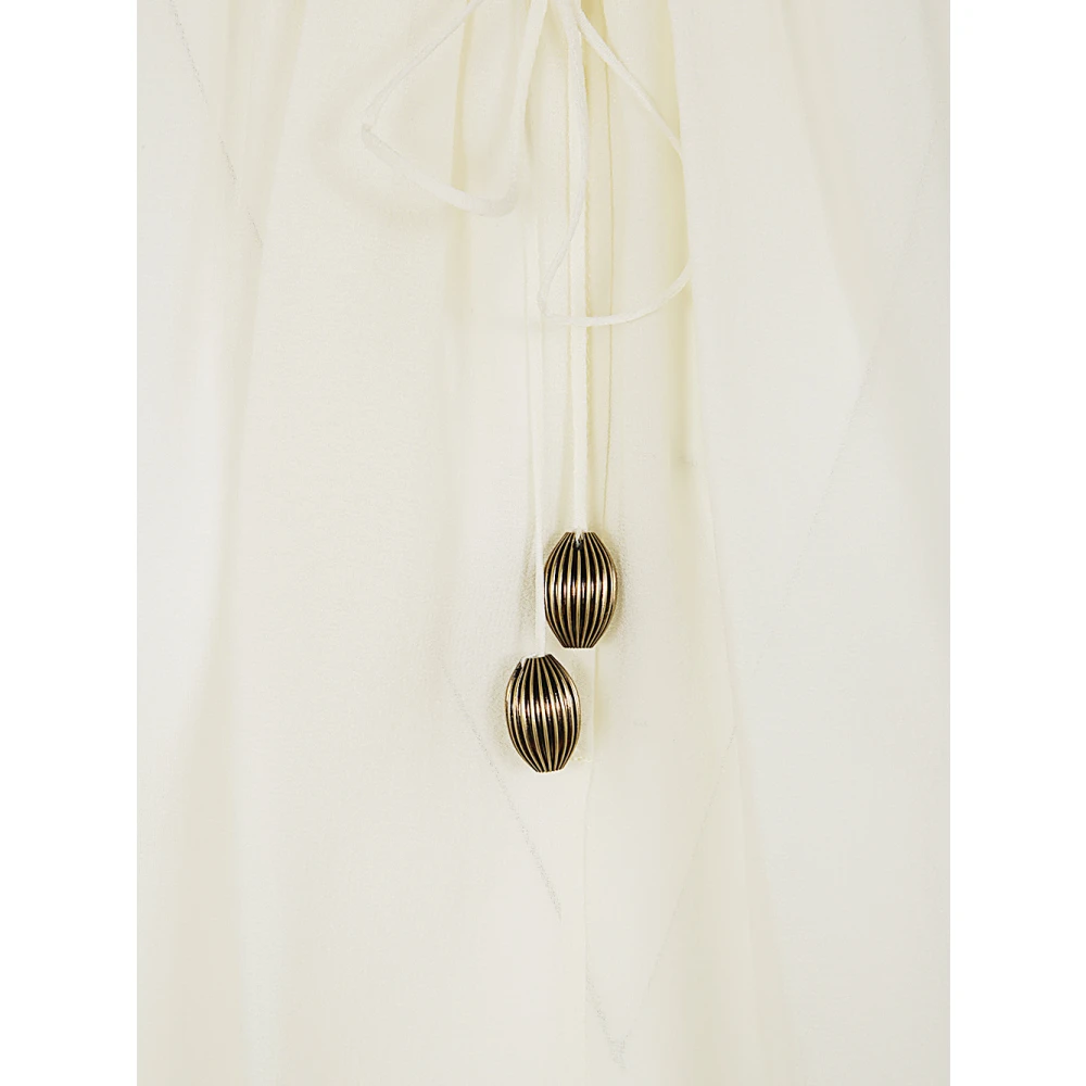 Chloé Witte Klassieke Overhemd Beige Dames