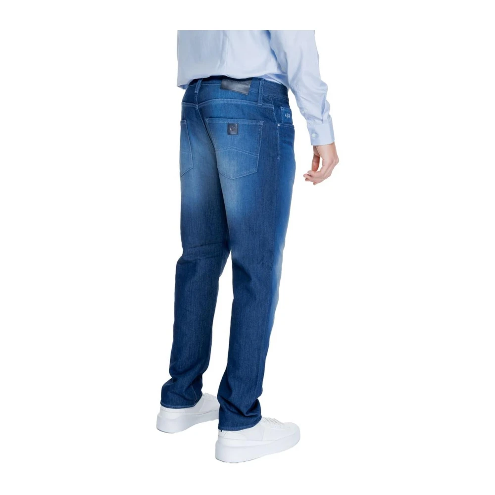 Armani Exchange Blauwe Katoenmix Jeans & Broeken Blue Heren