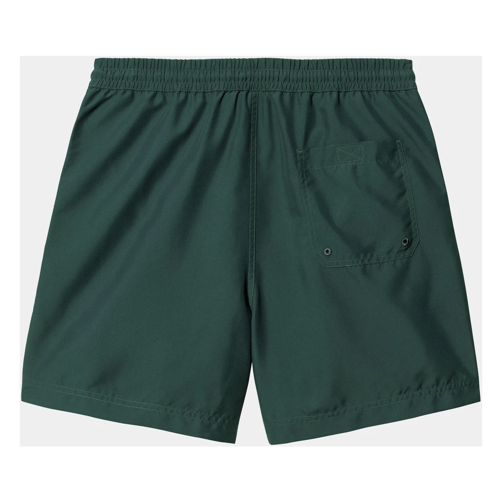 Carhartt WIP Chase Swim Trunk Lichtgewicht en snel drogend Green Heren