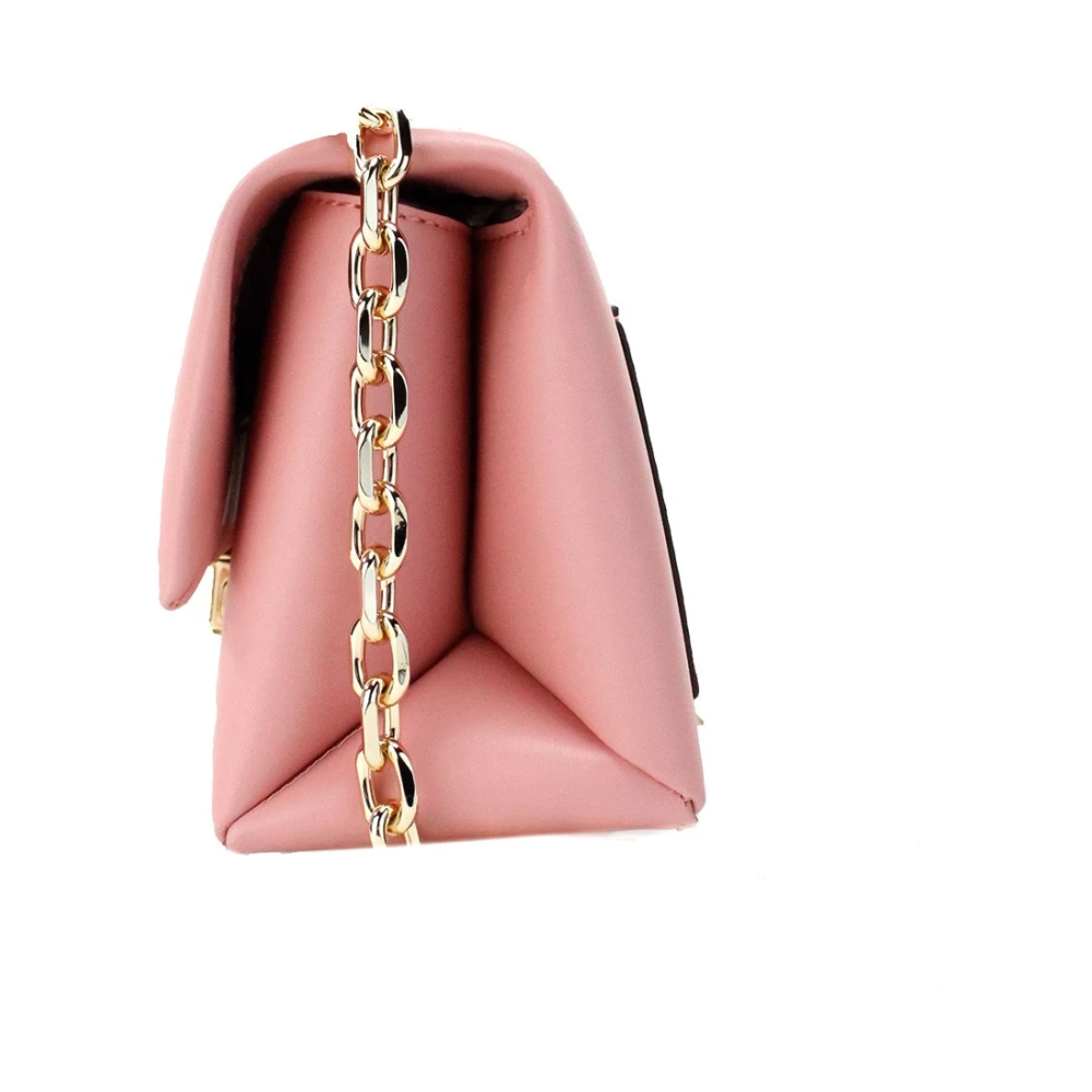 Michael Kors Cece Small Primrose Vegan Leather Crossbody Tas Pink Dames