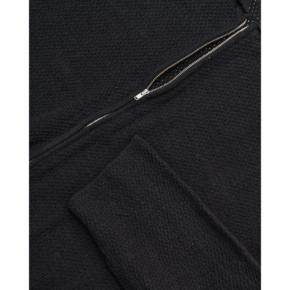 Won Hundred Gebreide ritsvest in zwart Black Heren