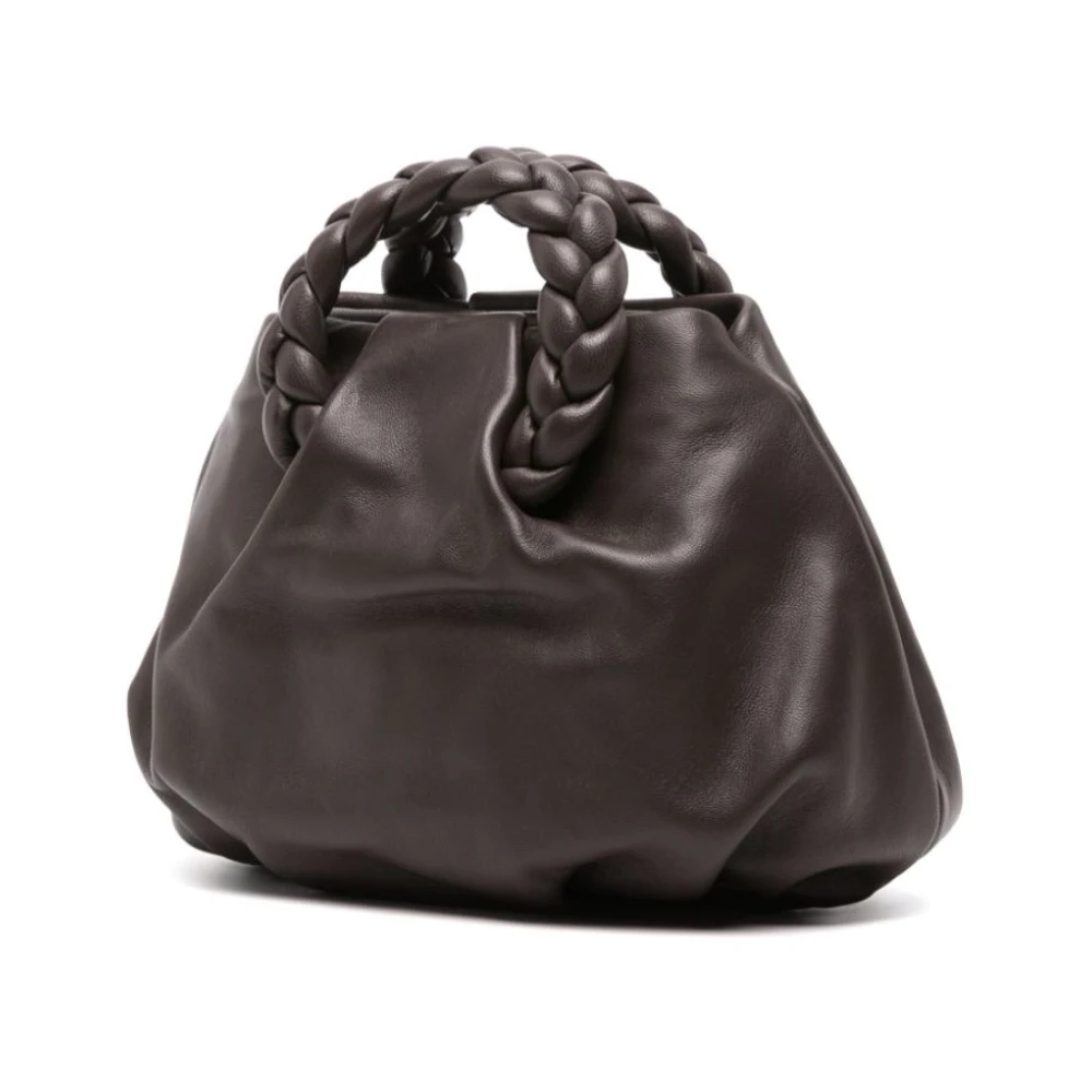 Hereu Bruine Kalfsleren Schoudertas Brown Dames