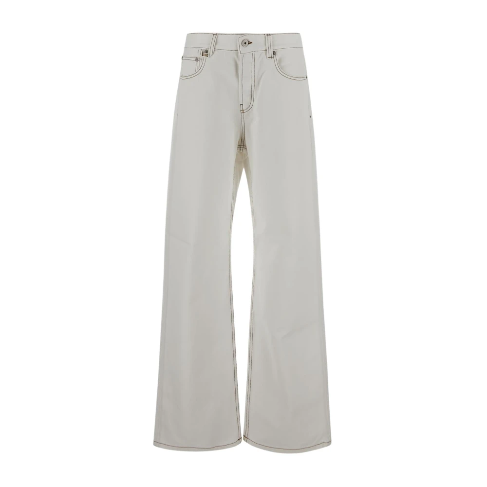 Jacquemus Cotton De Nimes Jeans White Heren