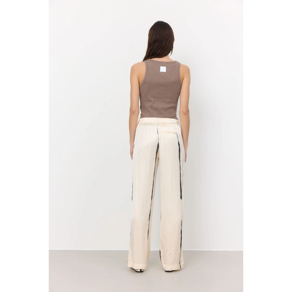 Levete Room Deep Teal Combi Gia 2 Broek Beige Dames
