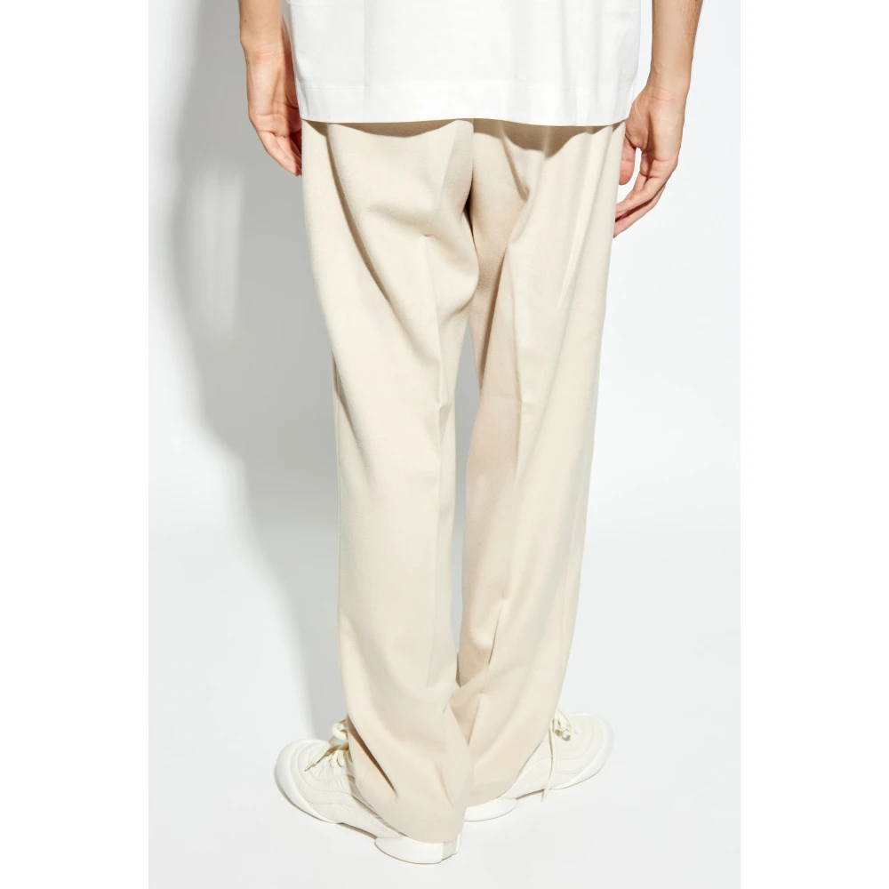 Emporio Armani Wollen broek Beige Heren