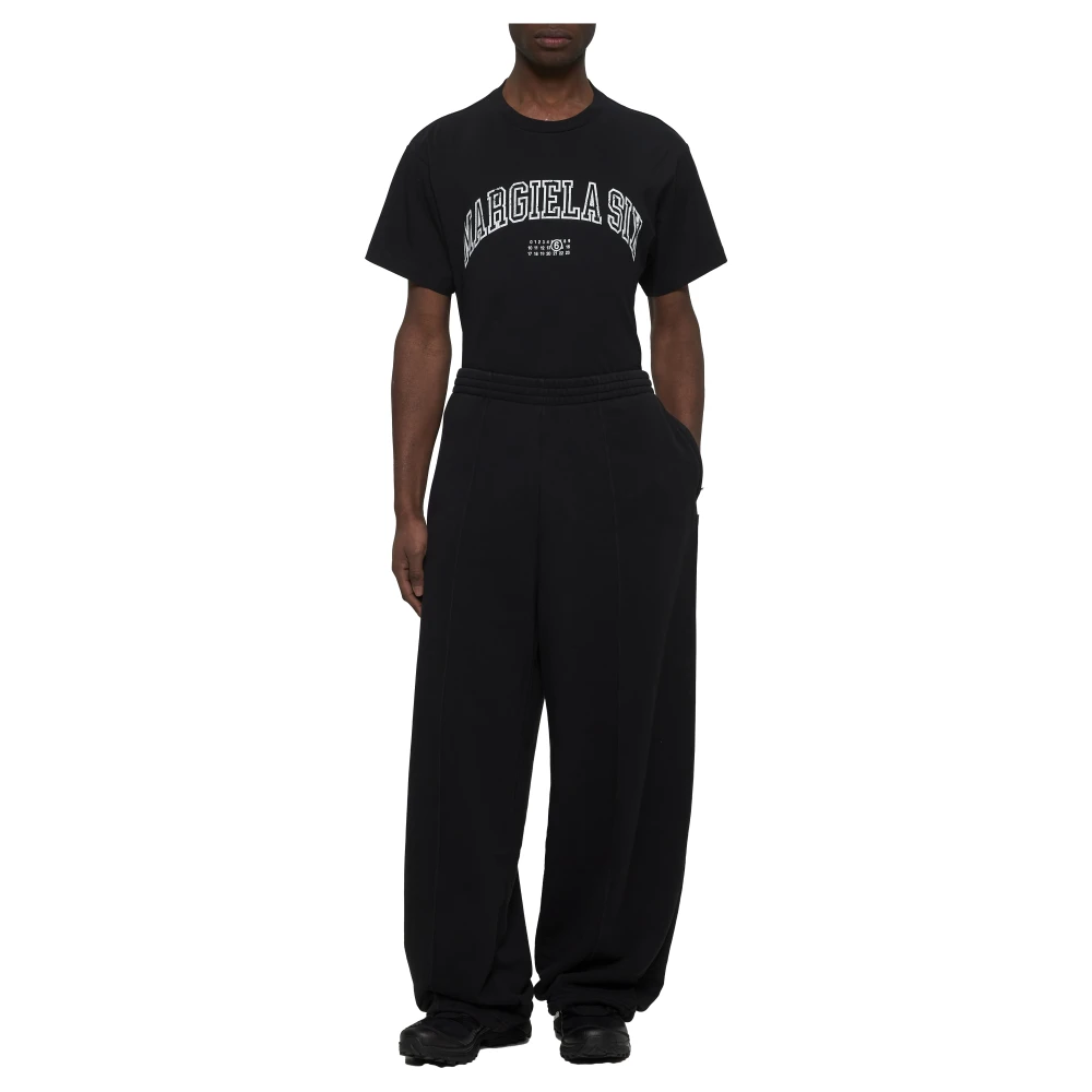 MM6 Maison Margiela Wijde Broek Black Heren