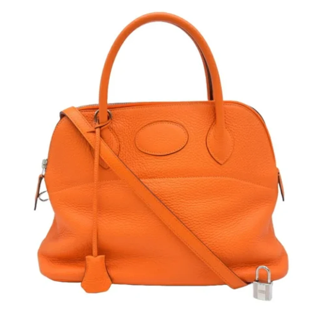 Hermès Vintage Pre-owned Fabric handbags Orange Dames