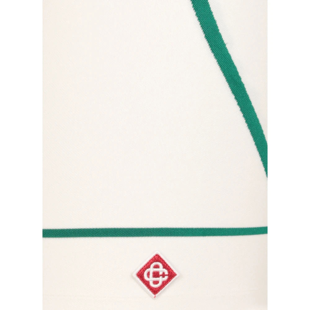 Casablanca Witte Shorts met Contrasterende Kleurbanden White Dames
