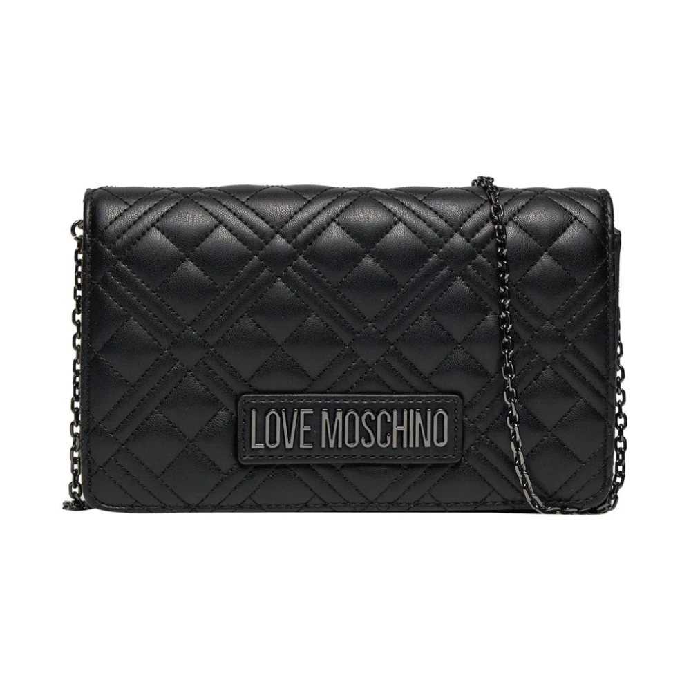 Love Moschino Crossbody bags Quilted Bag Schwarze Schultertasche in zwart