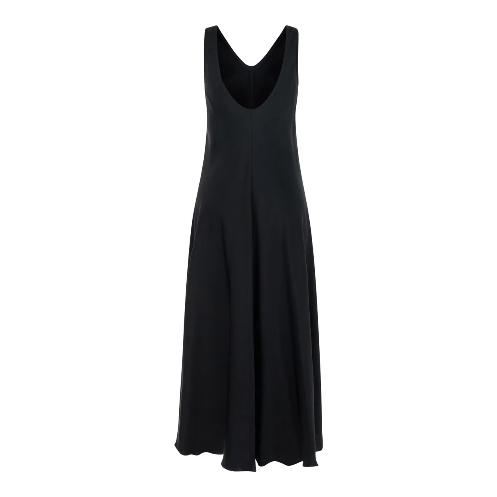 Forte Zwarte Ballerina Jurk Black Dames