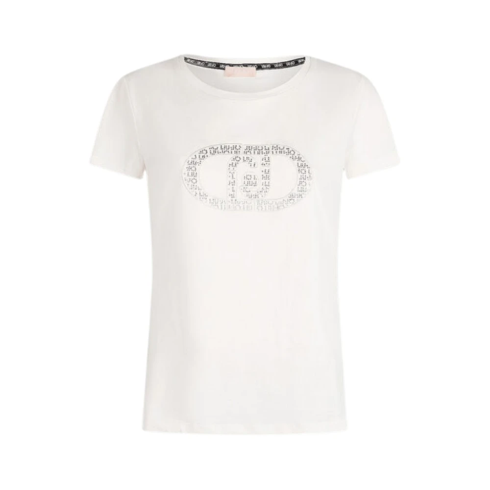 Liu Jo Korte Mouw Modieuze T-shirt White Dames
