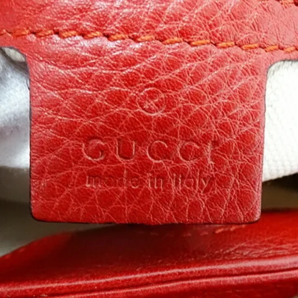 Gucci Vintage Pre-owned Leather handbags Red Dames