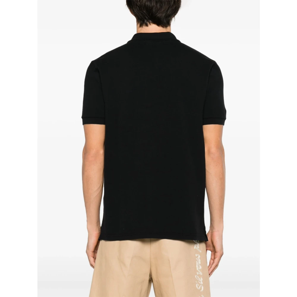 Maison Kitsuné Polo Shirts Black Heren