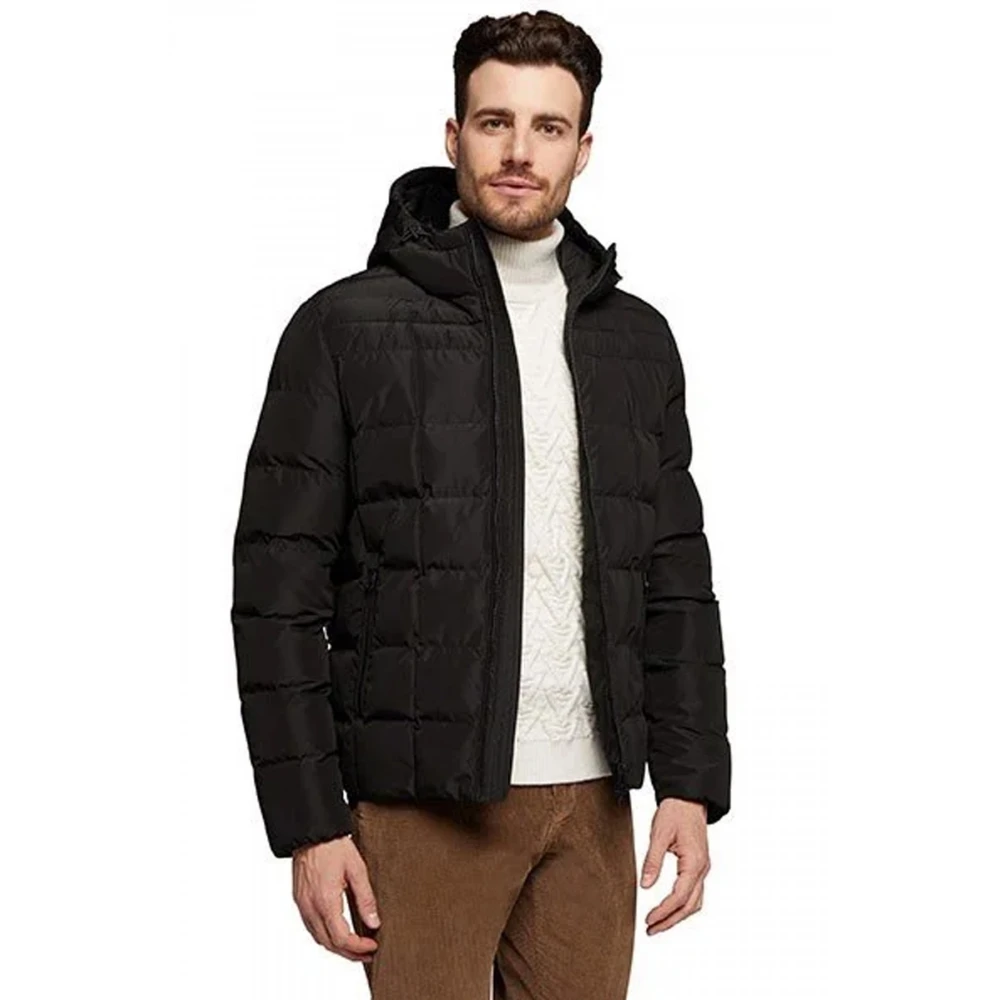Geox Warme Winterjassen voor Mannen & Vrouwen Black Heren