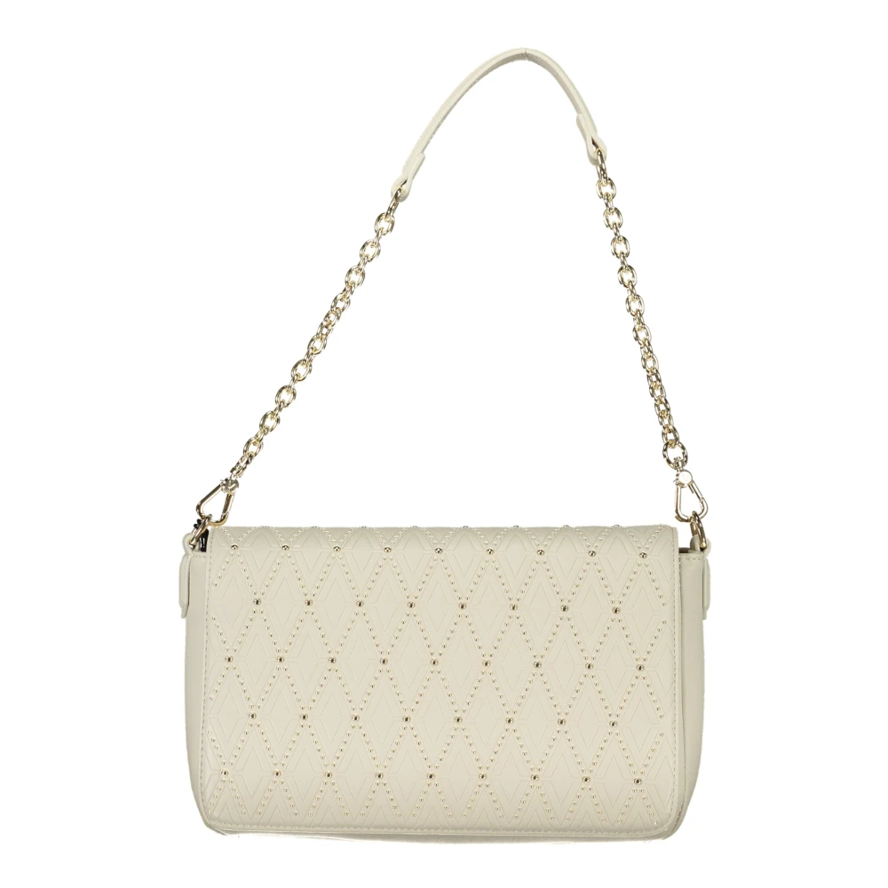 Valentino By Mario Valentino Women's White Shoulder Bag With Chain Strap