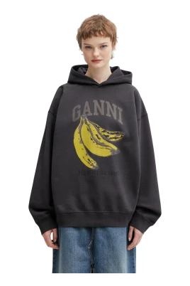 Huvtröja med banantryck