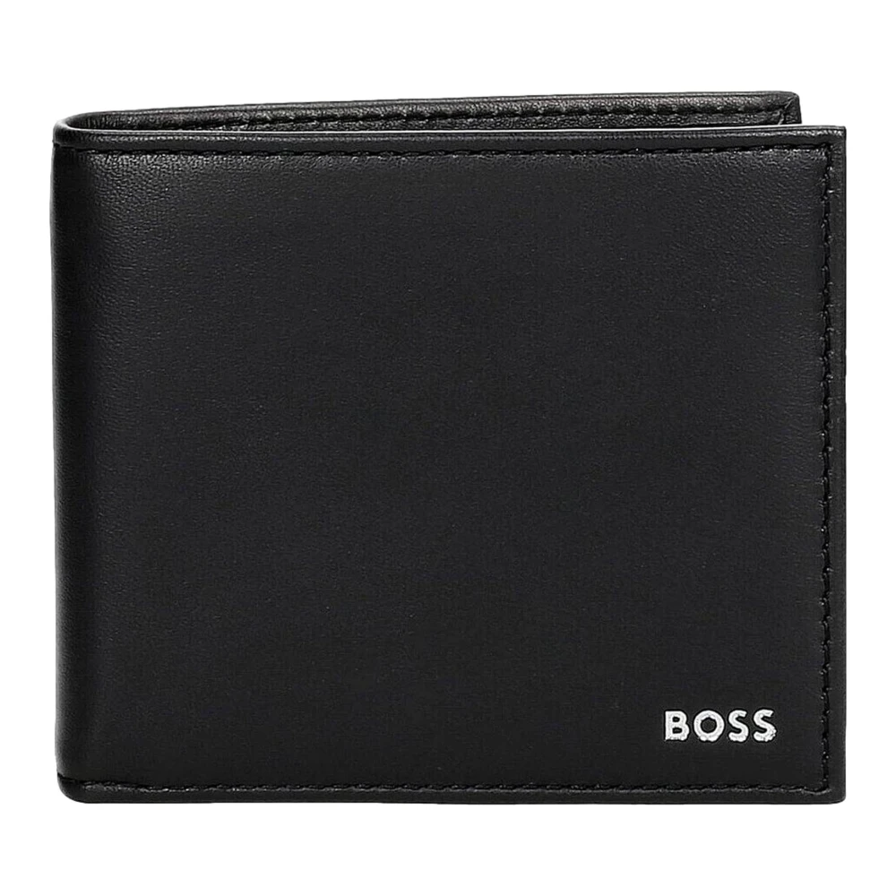 Hugo Boss Heren Portemonnee Randy Zwart Leer Black Heren
