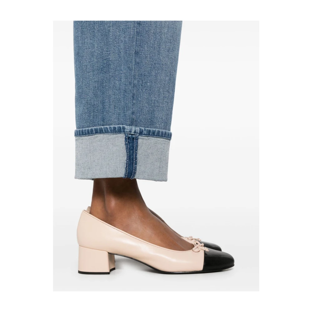 Mother Denim Dodger Jeans met Omgeslagen Zoom Blue Dames