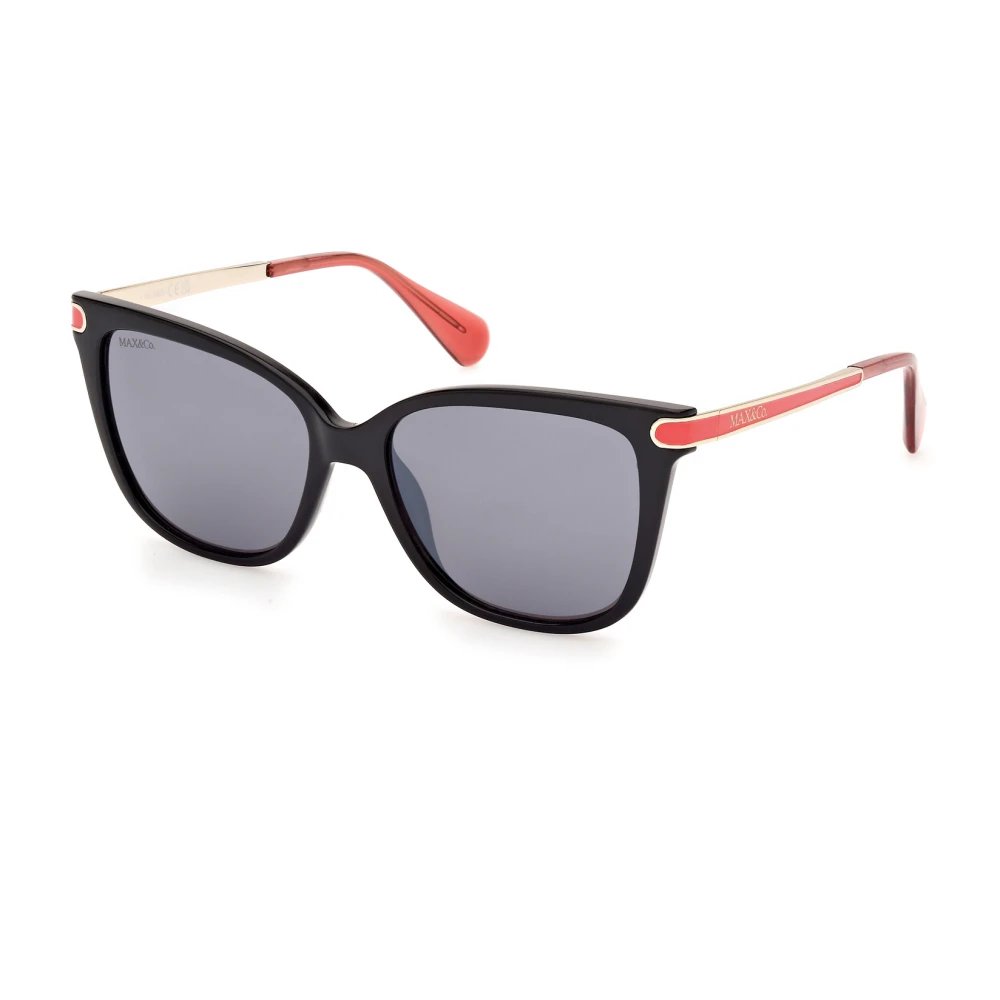 Max & Co Black Sunglasses, Female, 55 Mm, Sunglasses Mo0100