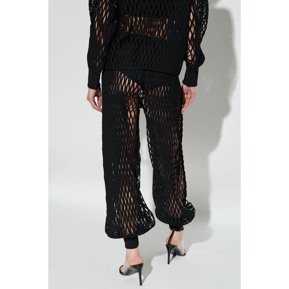 Alaïa Kanten broek Black Dames