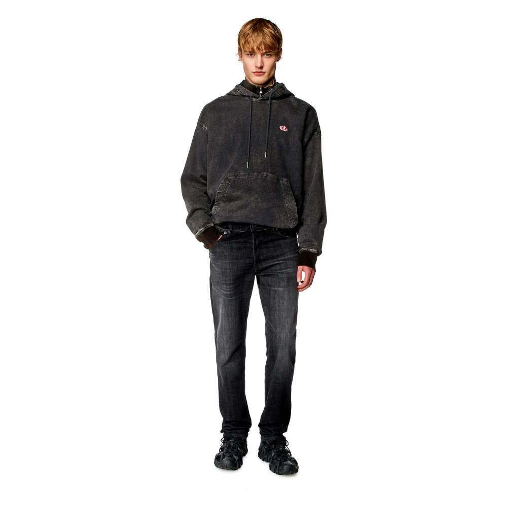 Diesel Straight Jeans 1995 D-Sark Black Heren
